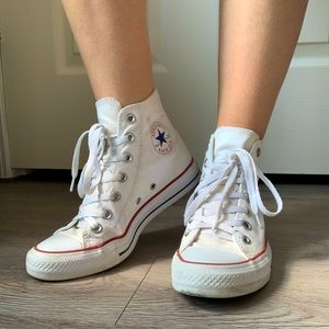 White All Star High Top Converse
